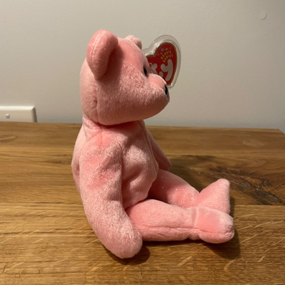 Ty Beanie Babies Mum Classic Bear Pink Flowers 2001 – New Tag Protector VINTAGE - Picture 7 of 9